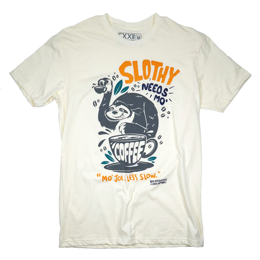 Slothy Mo' Joe, Less Slow Natural Tee